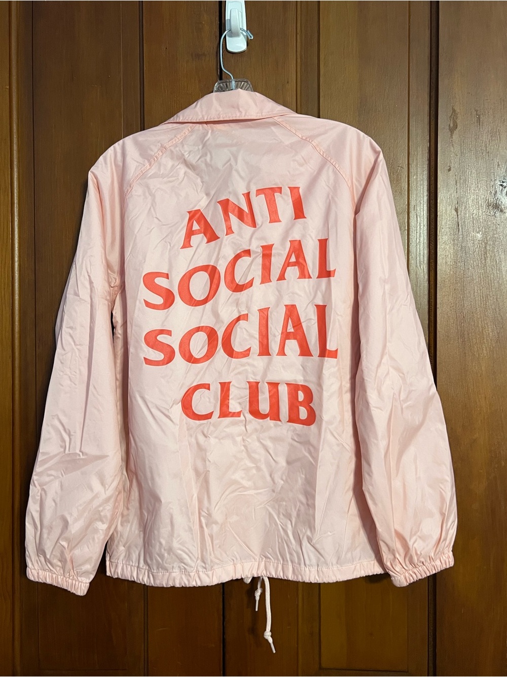 antisocial social club pink windbreaker women’s size XS‎